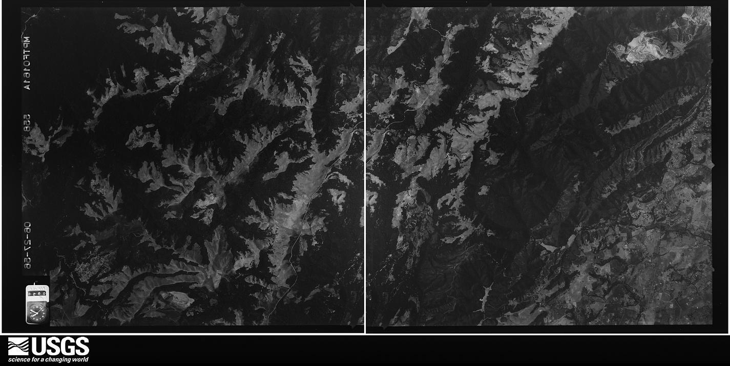U.S. Geological Survey aerial photograph, 1956-06-27, scale 1:34000