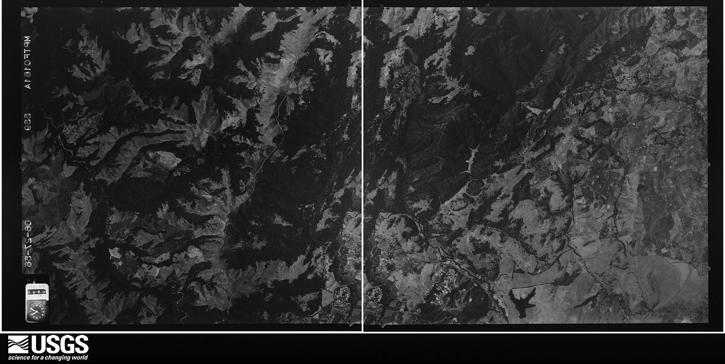 U.S. Geological Survey aerial photograph, 1956-06-27, scale 1:34000