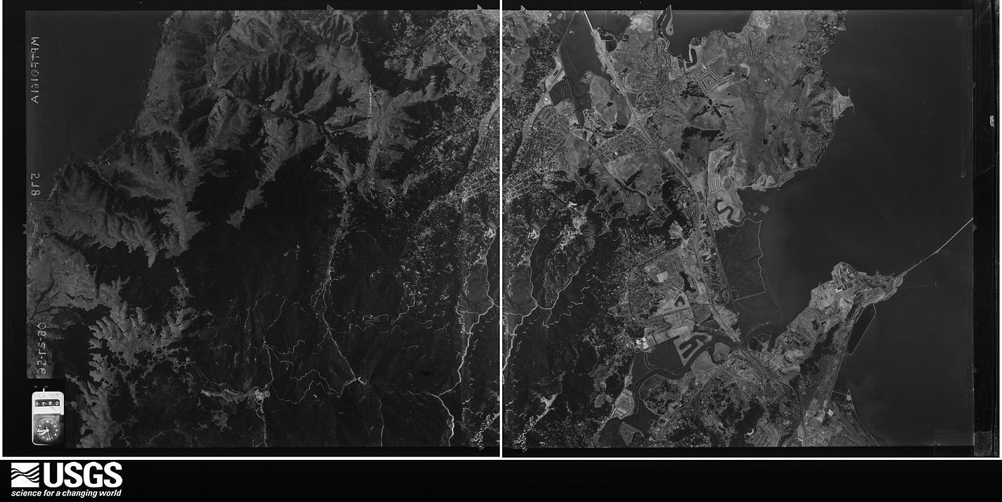 U.S. Geological Survey aerial photograph, 1956-06-27, scale 1:34000