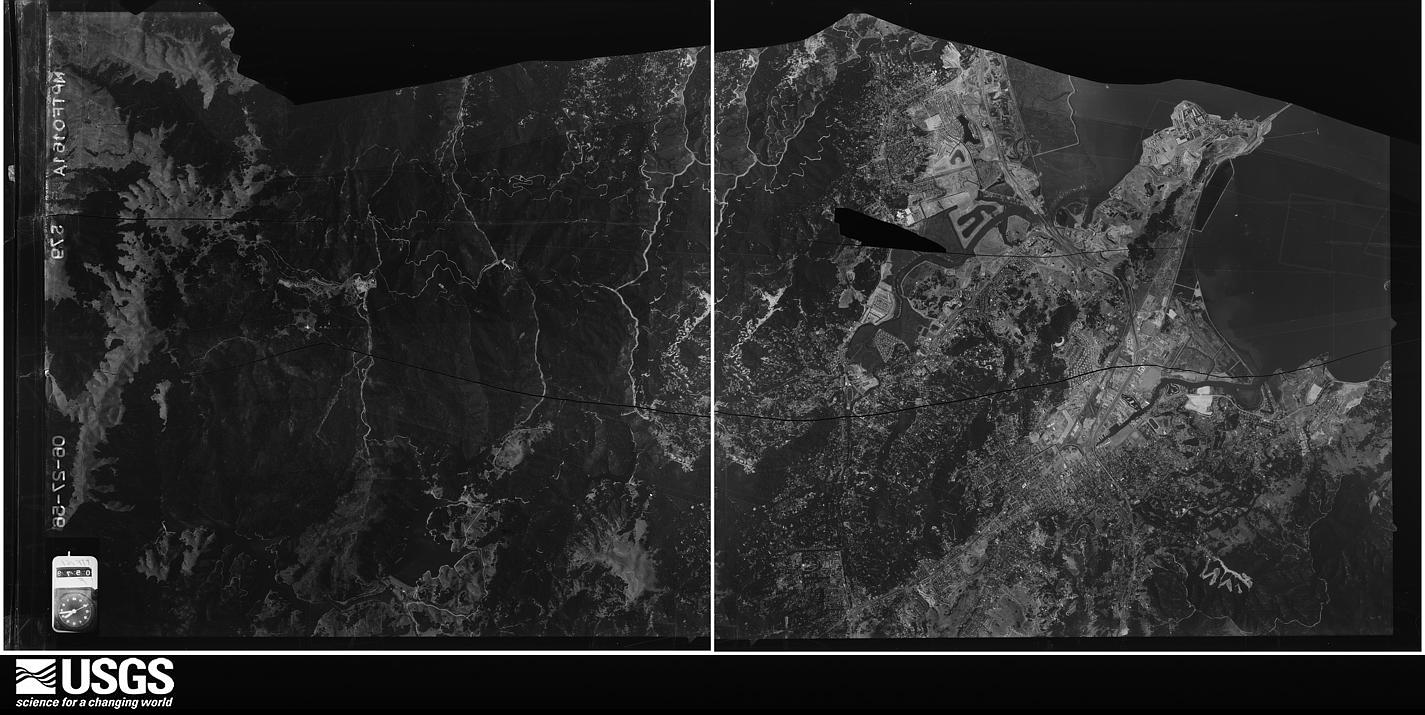 U.S. Geological Survey aerial photograph, 1956-06-27, scale 1:34000