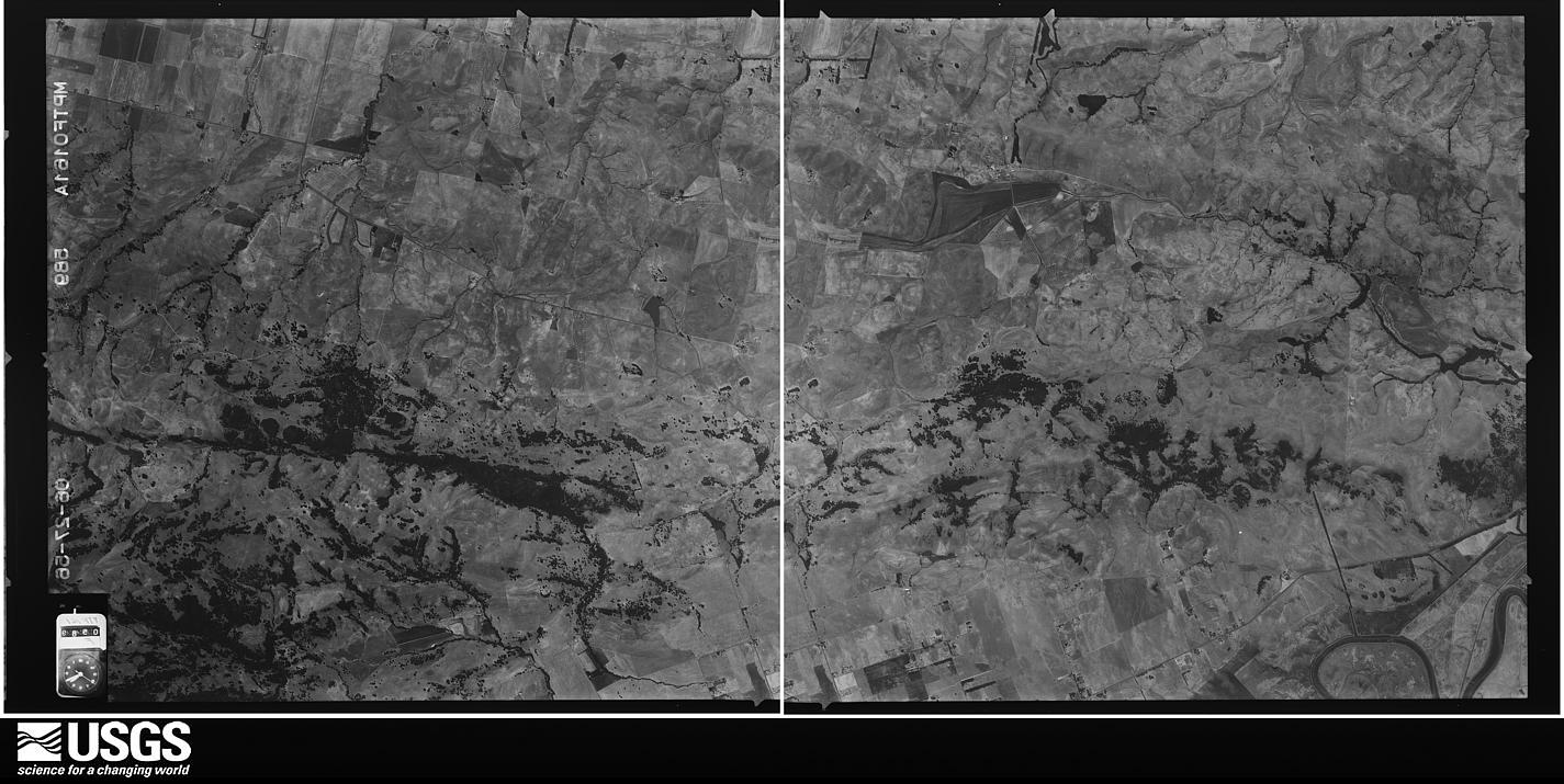 U.S. Geological Survey aerial photograph, 1956-06-27, scale 1:34000