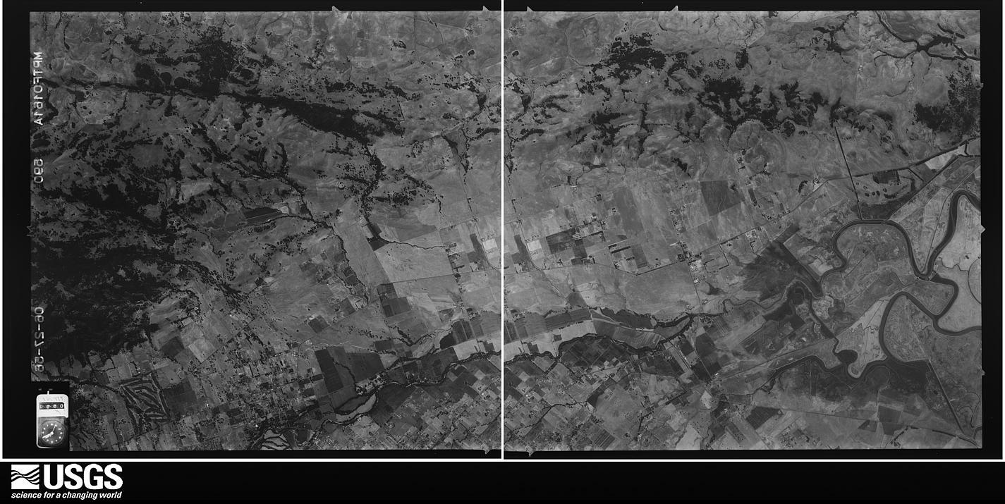 U.S. Geological Survey aerial photograph, 1956-06-27, scale 1:34000