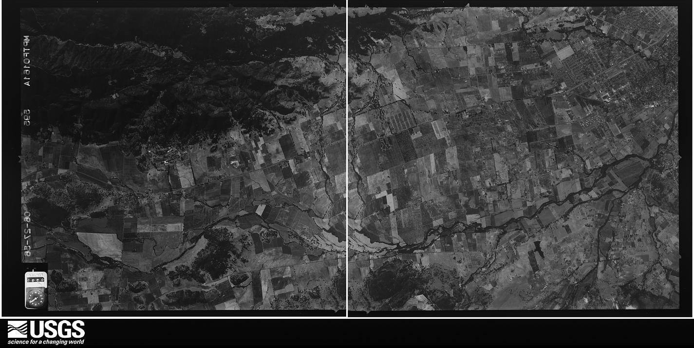 U.S. Geological Survey aerial photograph, 1956-06-27, scale 1:34000