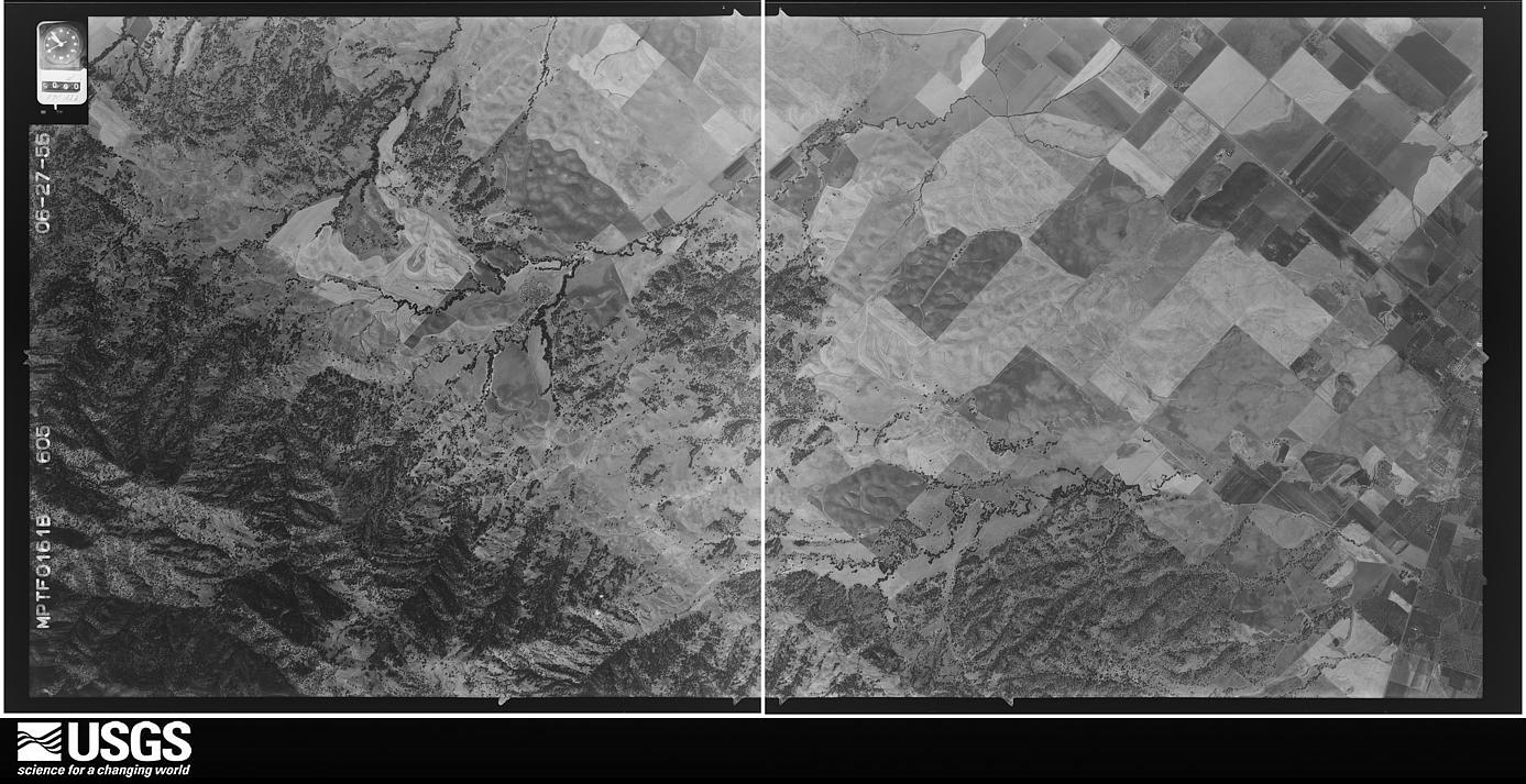 U.S. Geological Survey aerial photograph, 1956-06-27, scale 1:34000