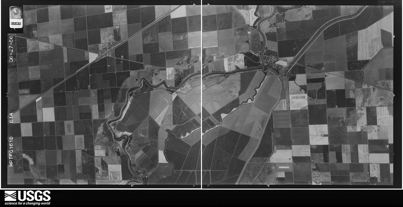 U.S. Geological Survey aerial photograph, 1956-06-27, scale 1:34000