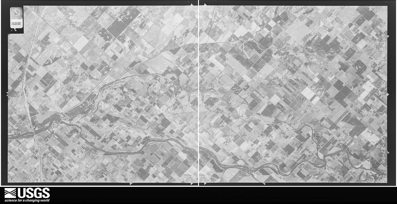 U.S. Geological Survey aerial photograph, 1956-06-27, scale 1:34000