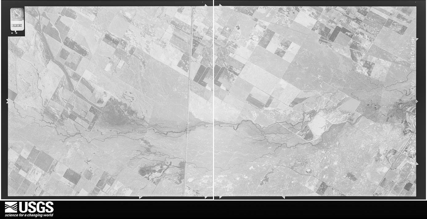 U.S. Geological Survey aerial photograph, 1956-06-27, scale 1:34000
