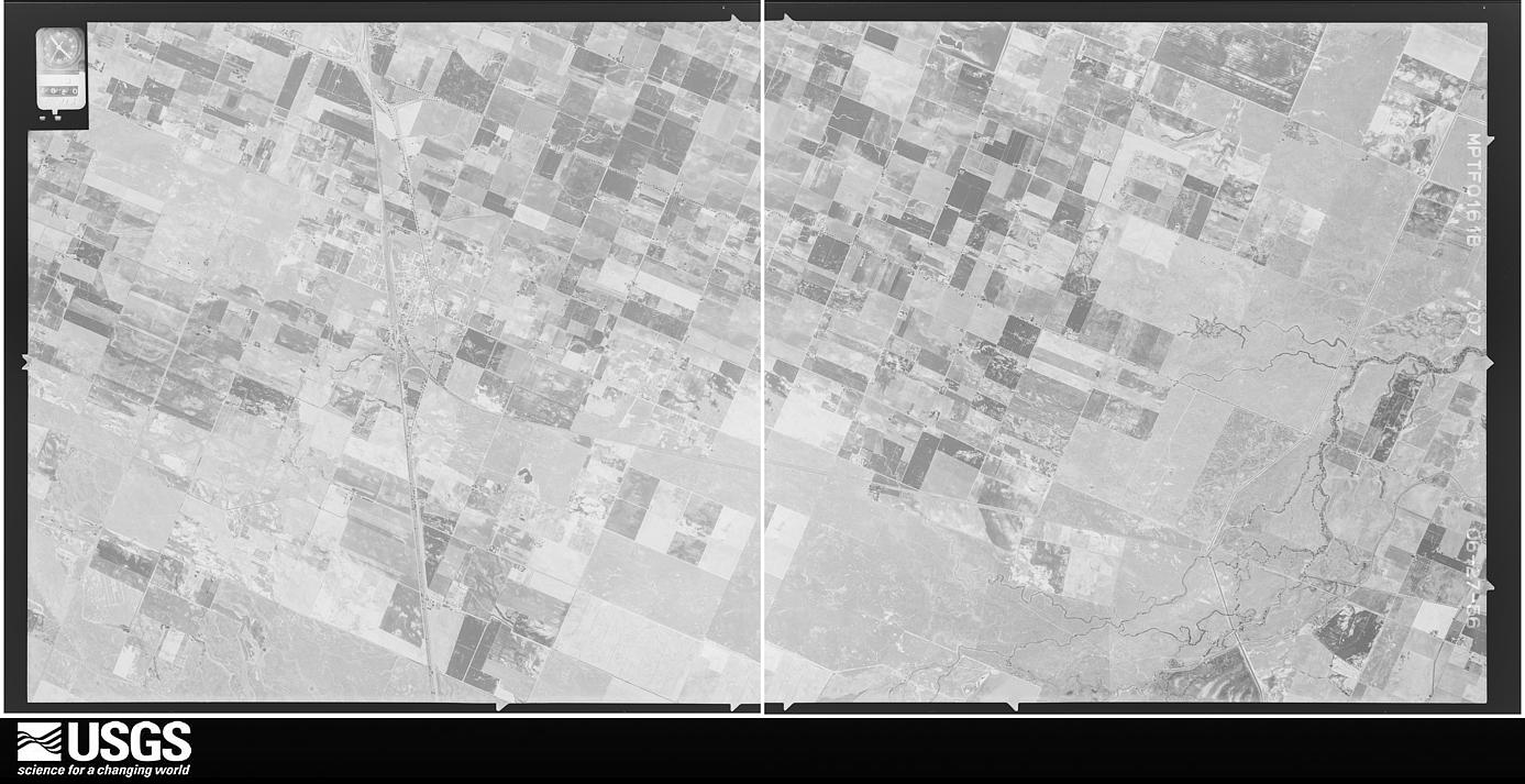 U.S. Geological Survey aerial photograph, 1956-06-27, scale 1:34000