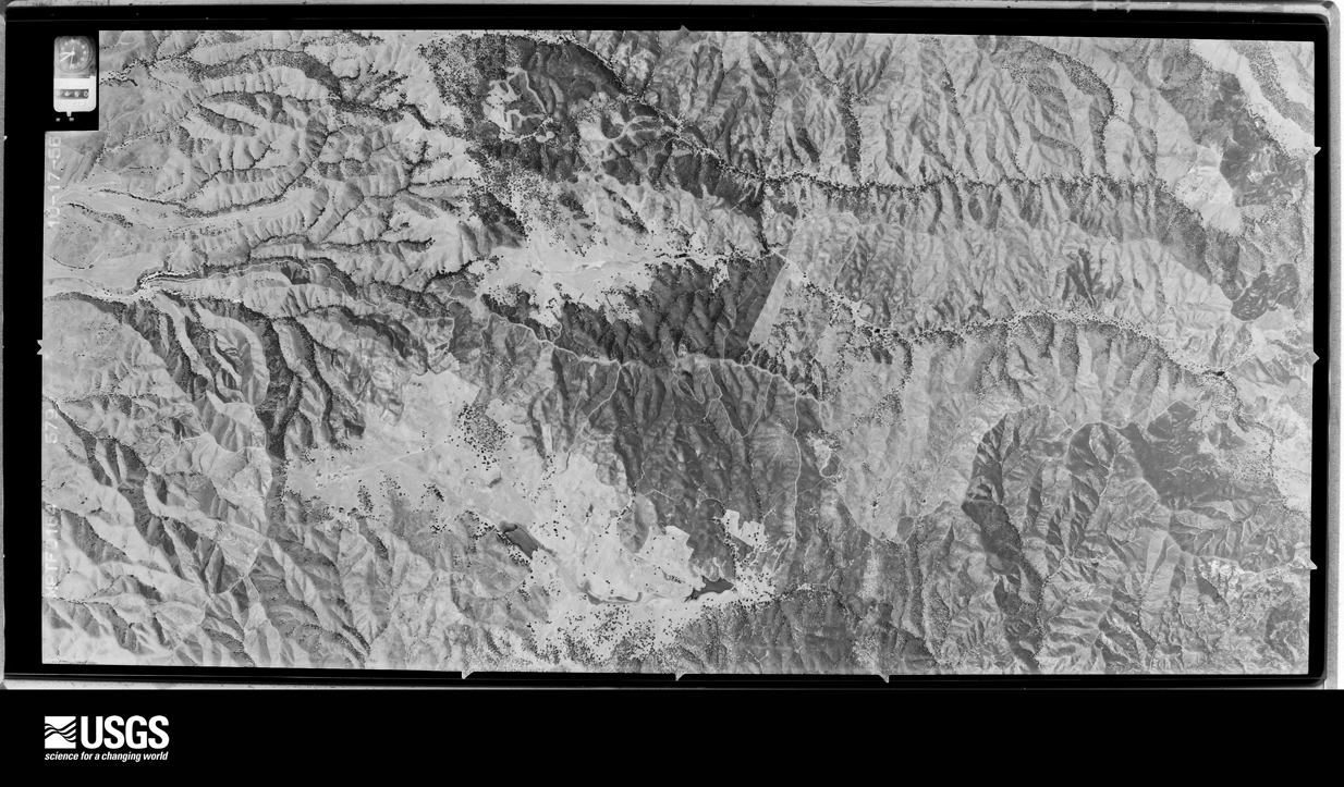 U.S. Geological Survey aerial photograph, 1956-10-17, scale 1:32500