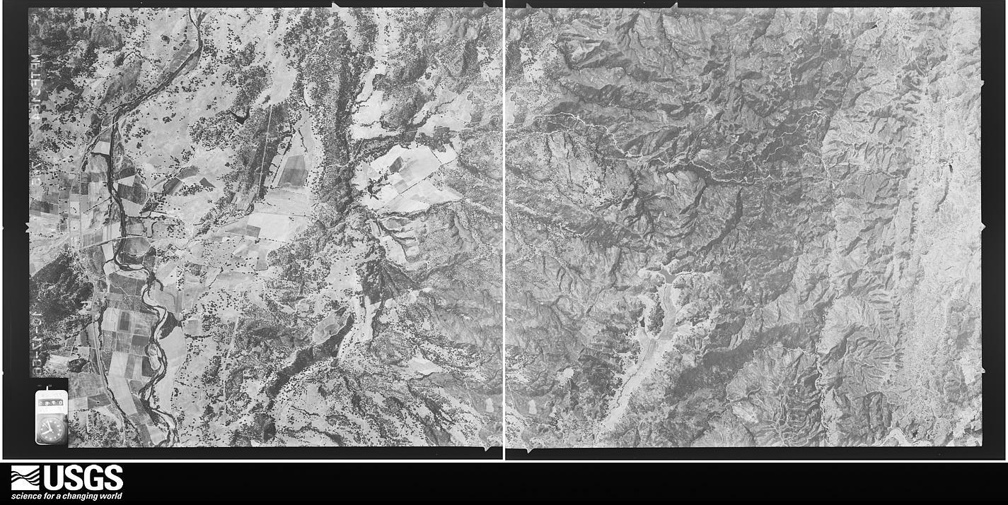U.S. Geological Survey aerial photograph, 1956-10-17, scale 1:32500