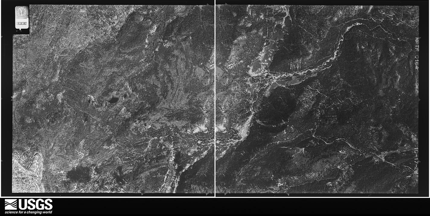 U.S. Geological Survey aerial photograph, 1956-10-17, scale 1:32500