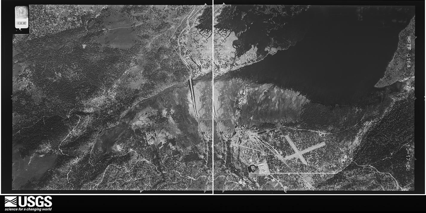 U.S. Geological Survey aerial photograph, 1956-10-17, scale 1:32500
