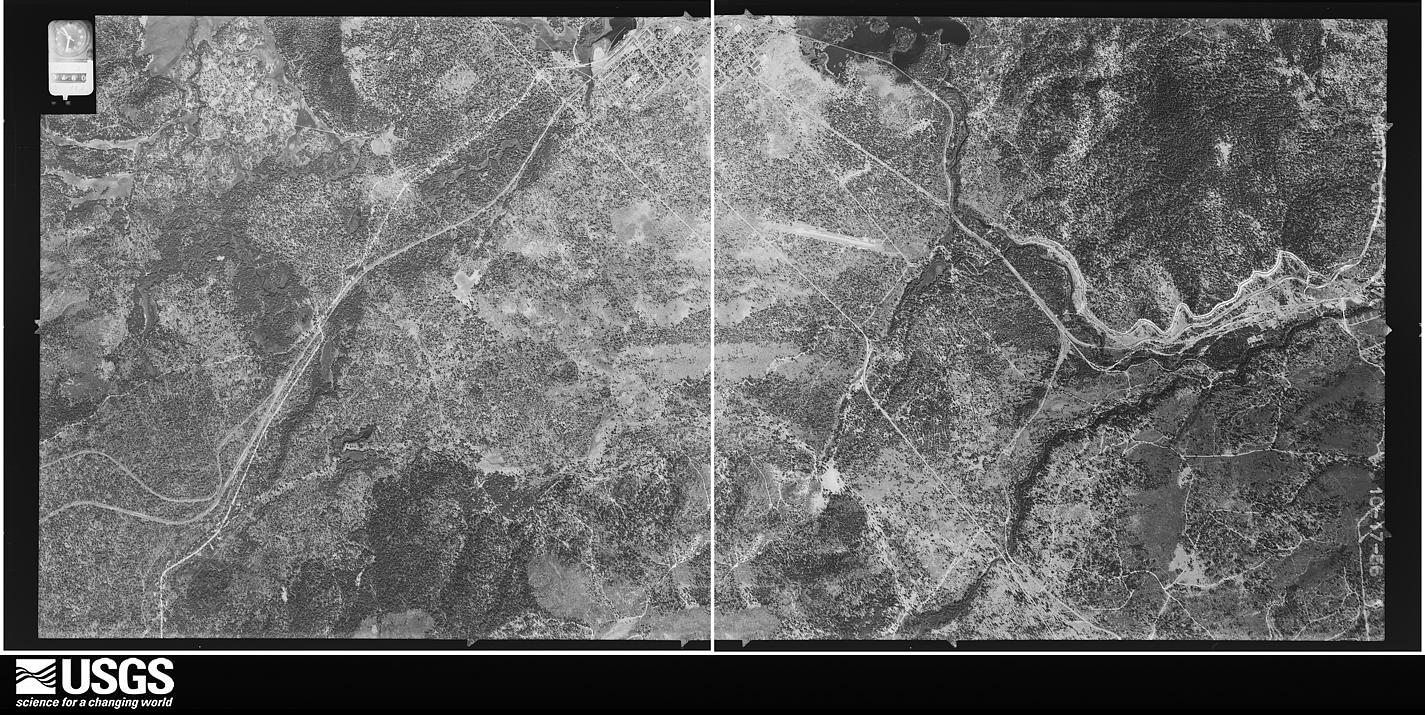 U.S. Geological Survey aerial photograph, 1956-10-17, scale 1:32500