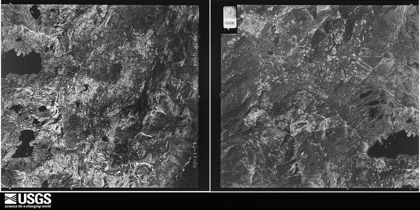 U.S. Geological Survey aerial photograph, 1956-10-17, scale 1:32500