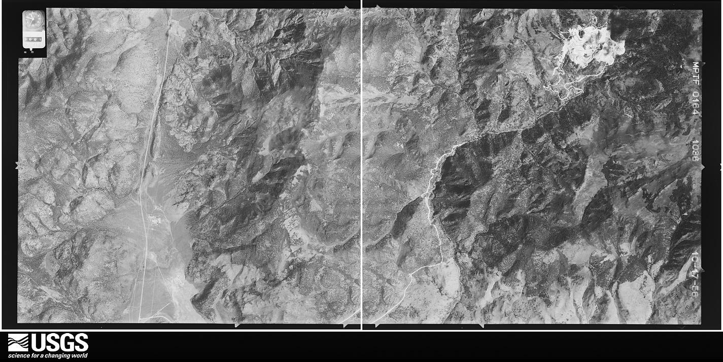 U.S. Geological Survey aerial photograph, 1956-10-17, scale 1:32500