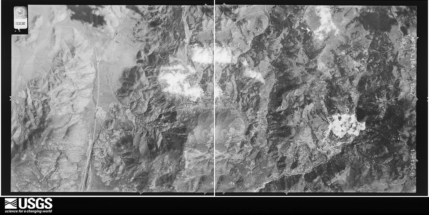 U.S. Geological Survey aerial photograph, 1956-10-17, scale 1:32500