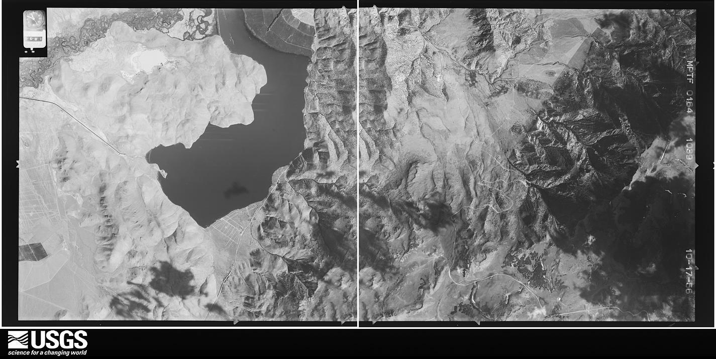 U.S. Geological Survey aerial photograph, 1956-10-17, scale 1:32500
