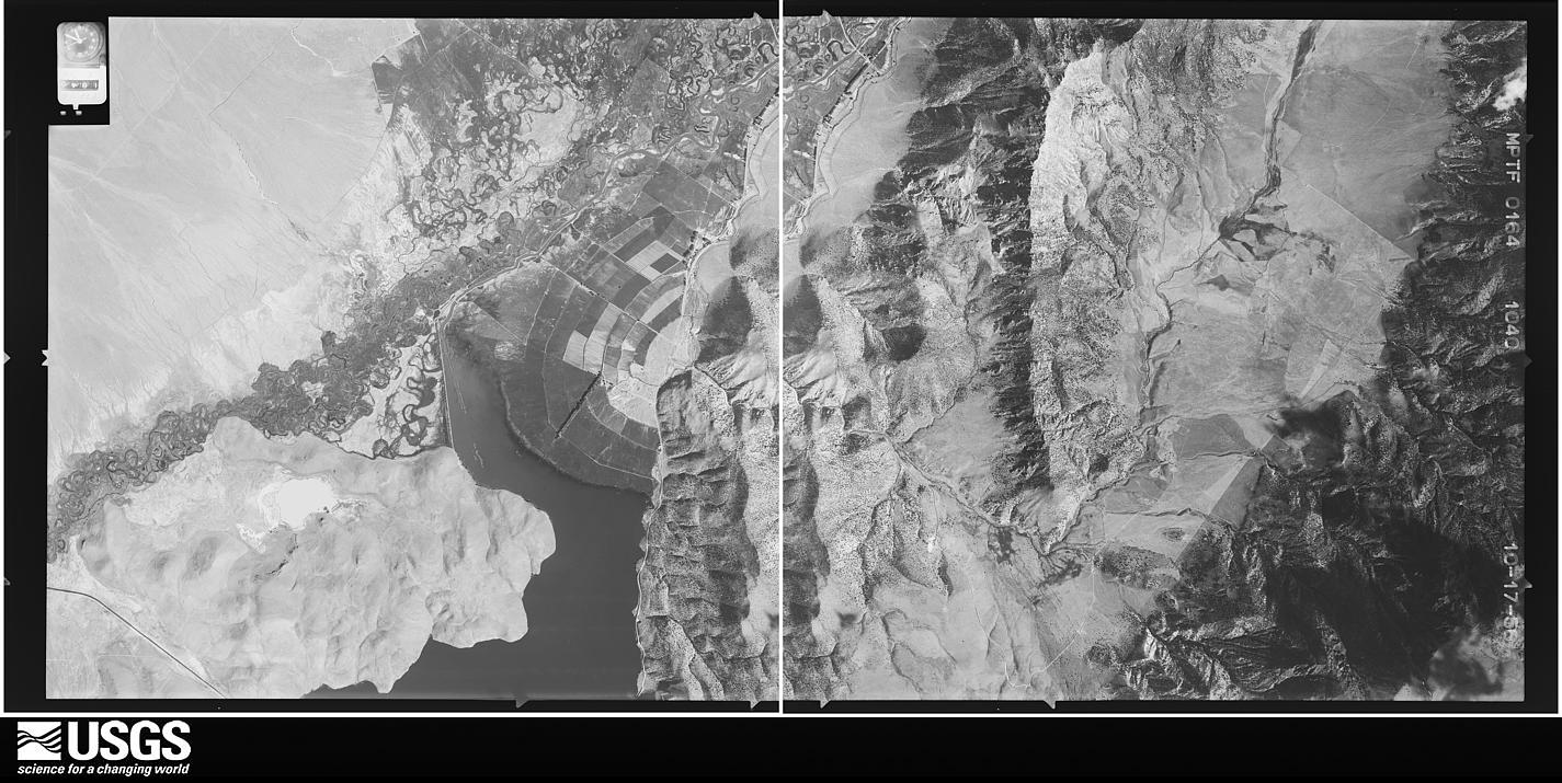 U.S. Geological Survey aerial photograph, 1956-10-17, scale 1:32500