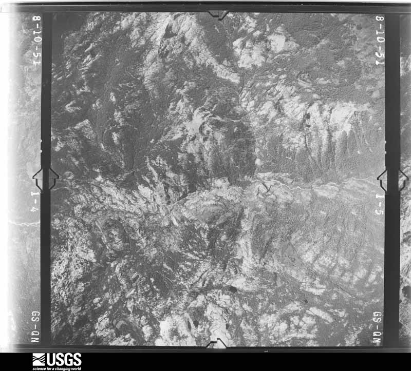 U.S. Geological Survey aerial photograph, 1951-08-01, scale 1:47200