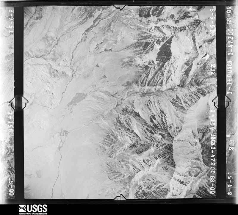 U.S. Geological Survey aerial photograph, 1951-08-01, scale 1:47200
