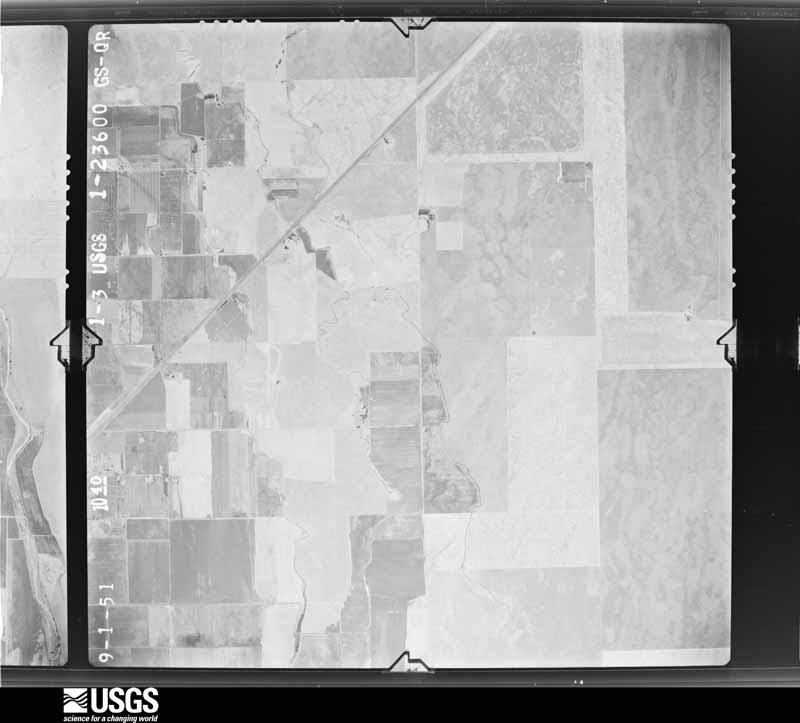 U.S. Geological Survey aerial photograph, 1951-09-10, scale 1:23600