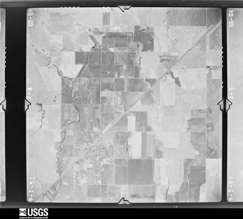 U.S. Geological Survey aerial photograph, 1951-09-10, scale 1:23600