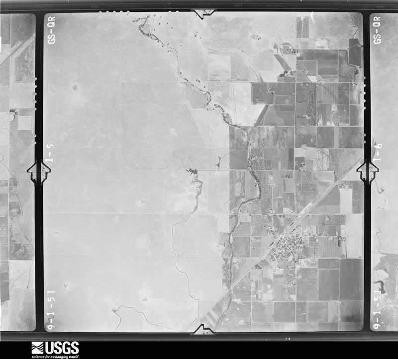 U.S. Geological Survey aerial photograph, 1951-09-10, scale 1:23600