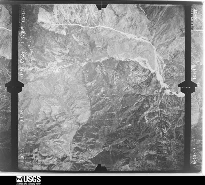 U.S. Geological Survey aerial photograph, 1952-06-10, scale 1:47200