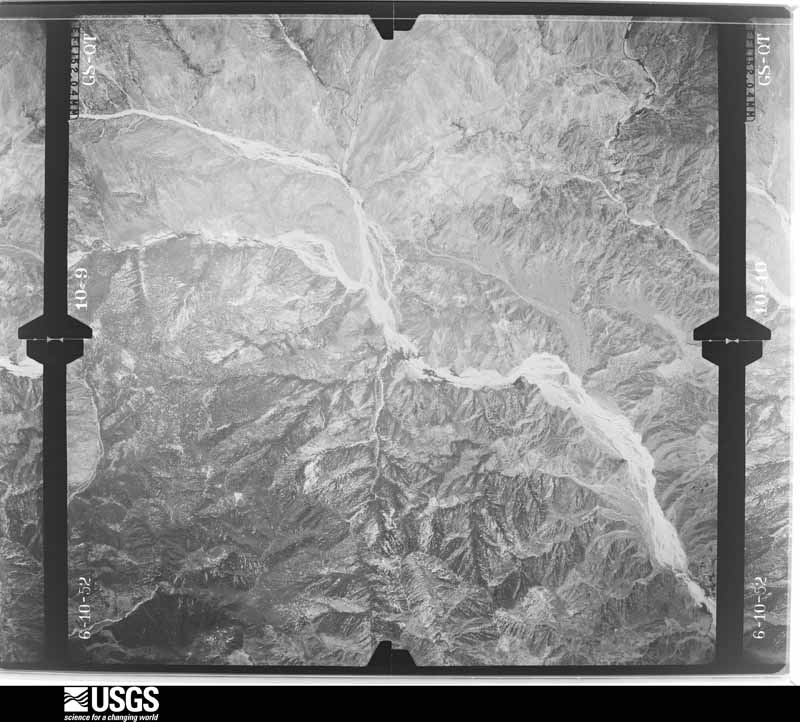 U.S. Geological Survey aerial photograph, 1952-06-10, scale 1:47200