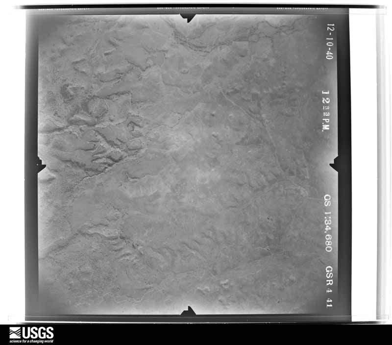 U.S. Geological Survey aerial photograph, 1940-12-10, scale 1:34680