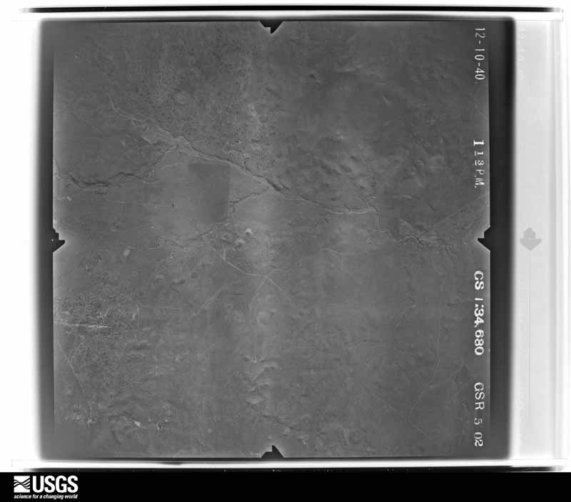 U.S. Geological Survey aerial photograph, 1940-12-10, scale 1:34680
