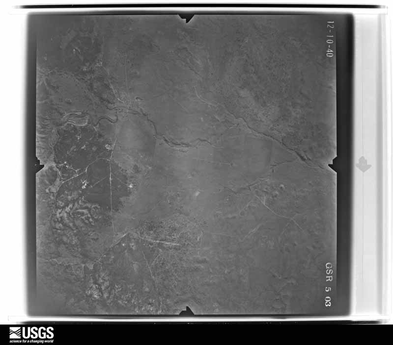 U.S. Geological Survey aerial photograph, 1940-12-10, scale 1:34680