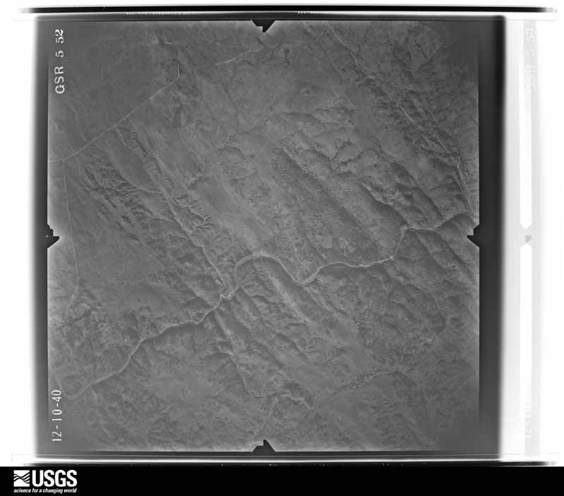 U.S. Geological Survey aerial photograph, 1940-12-10, scale 1:34680