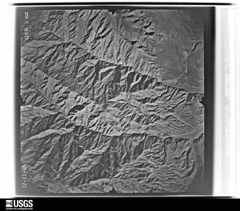 U.S. Geological Survey aerial photograph, 1940-12-11, scale 1:34680