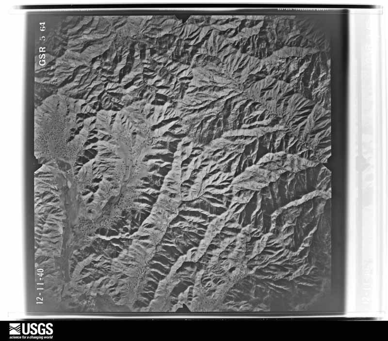 U.S. Geological Survey aerial photograph, 1940-12-11, scale 1:34680