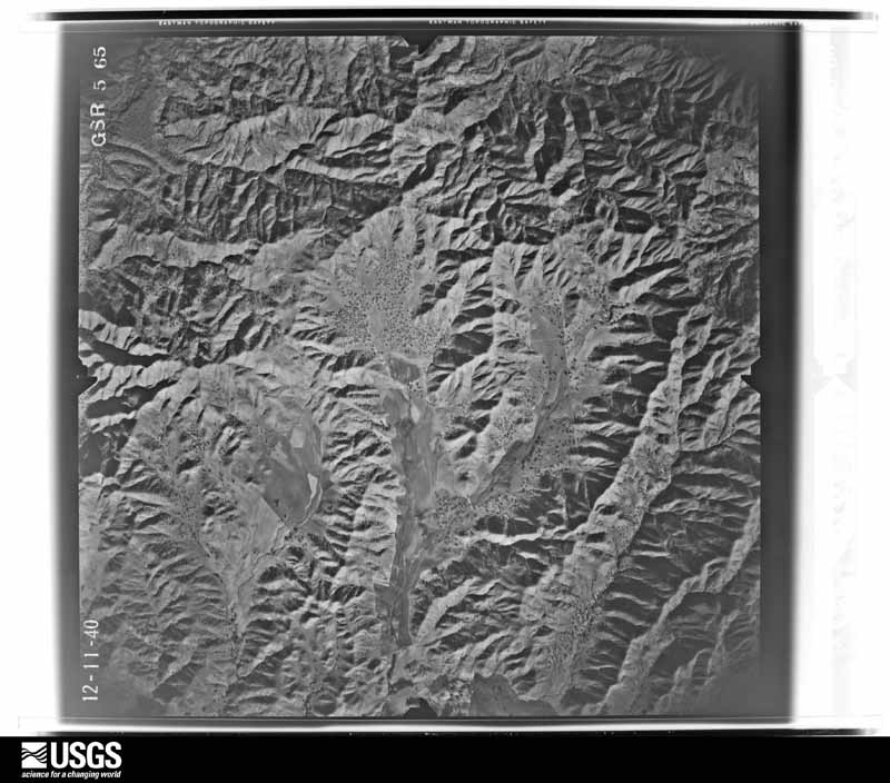 U.S. Geological Survey aerial photograph, 1940-12-11, scale 1:34680
