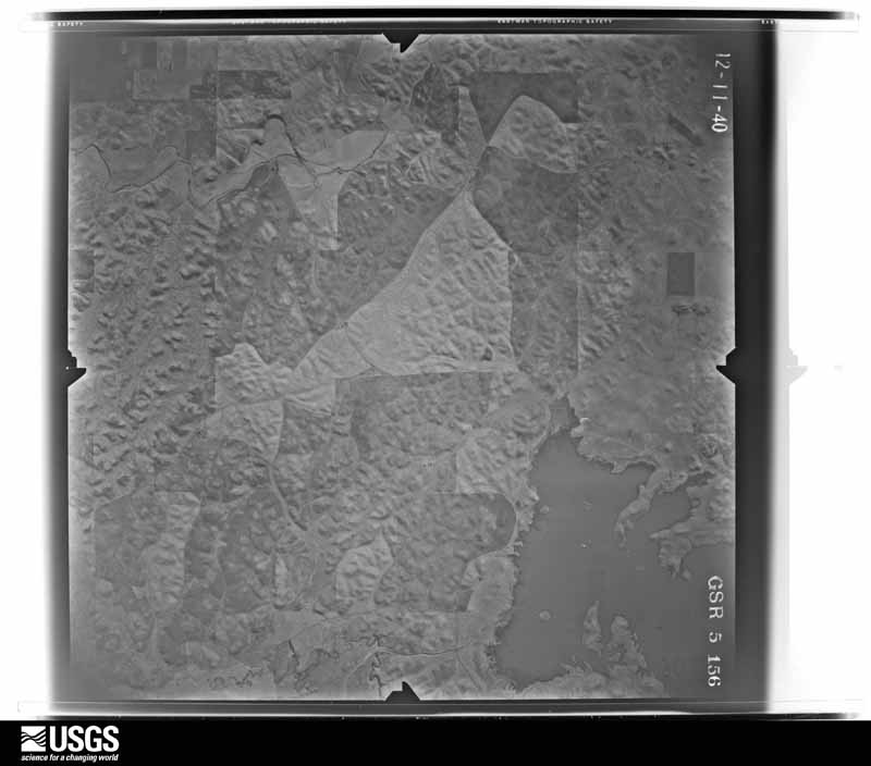 U.S. Geological Survey aerial photograph, 1940-12-11, scale 1:34680