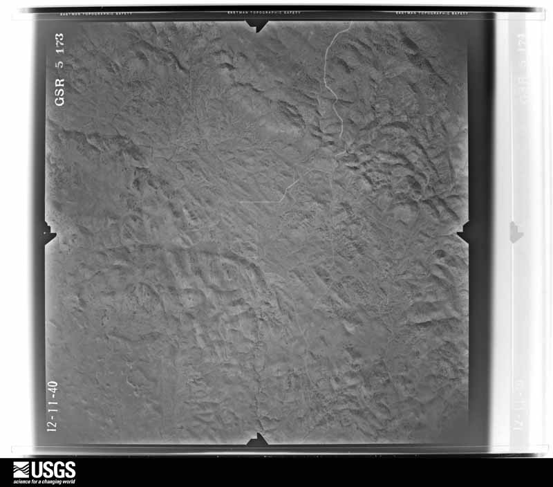 U.S. Geological Survey aerial photograph, 1940-12-11, scale 1:34680