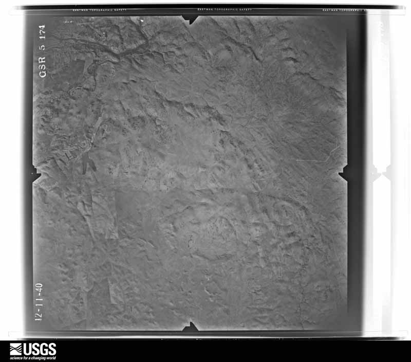 U.S. Geological Survey aerial photograph, 1940-12-11, scale 1:34680