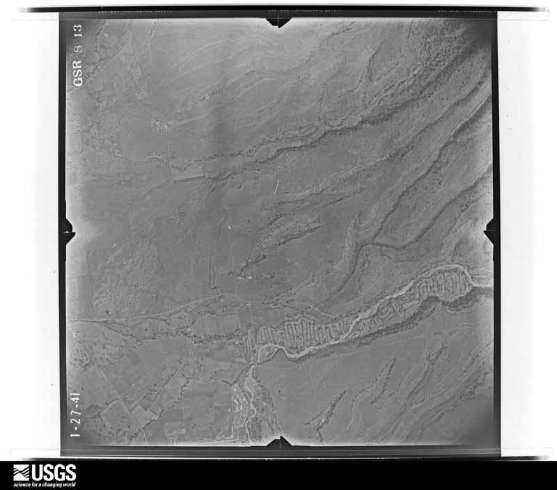 U.S. Geological Survey aerial photograph, 1941-01-27, scale 1:28000