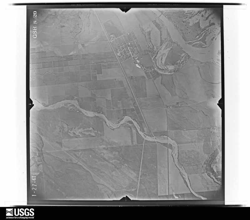 U.S. Geological Survey aerial photograph, 1941-01-27, scale 1:28000