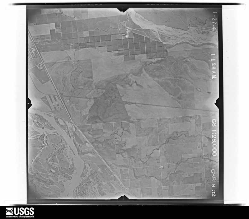 U.S. Geological Survey aerial photograph, 1941-01-27, scale 1:28000