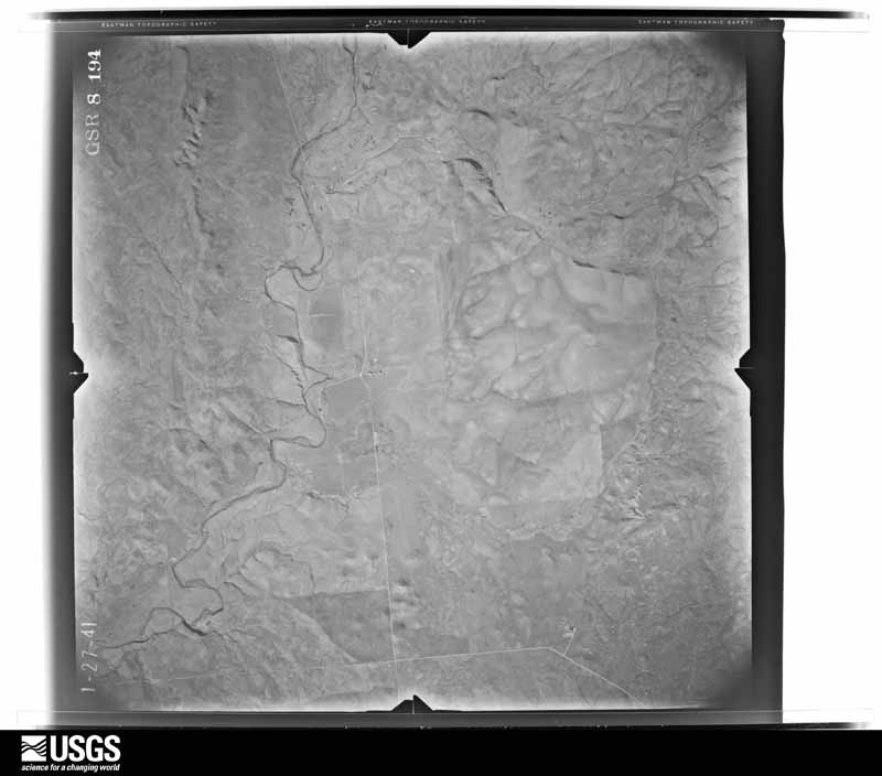 U.S. Geological Survey aerial photograph, 1941-01-27, scale 1:28000