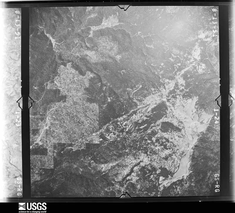 U.S. Geological Survey aerial photograph, 1951-08-01, scale 1:47200