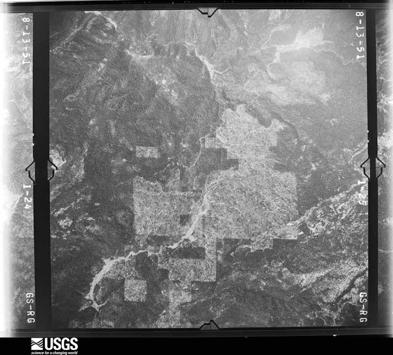 U.S. Geological Survey aerial photograph, 1951-08-01, scale 1:47200