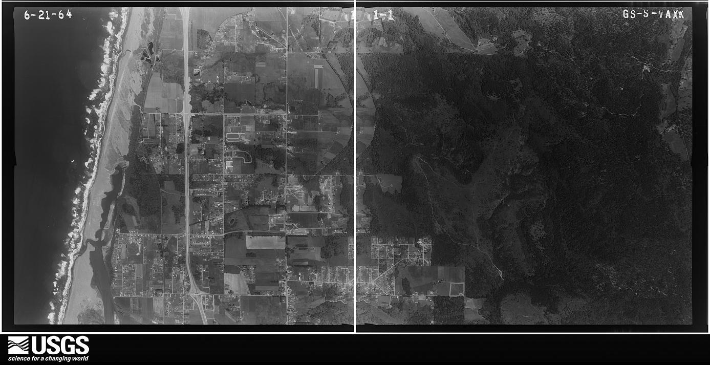 U.S. Geological Survey aerial photograph, 1964-06-01, scale 1:18000