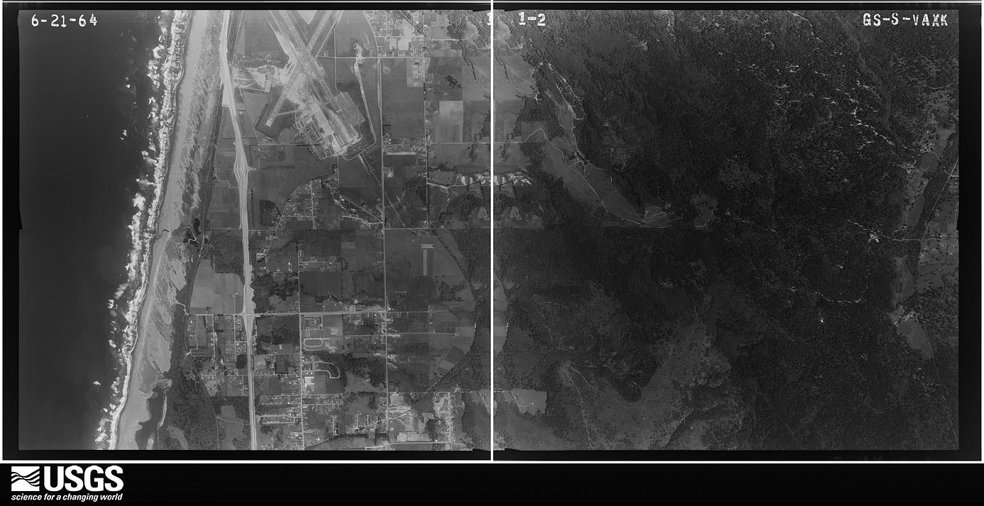 U.S. Geological Survey aerial photograph, 1964-06-01, scale 1:18000