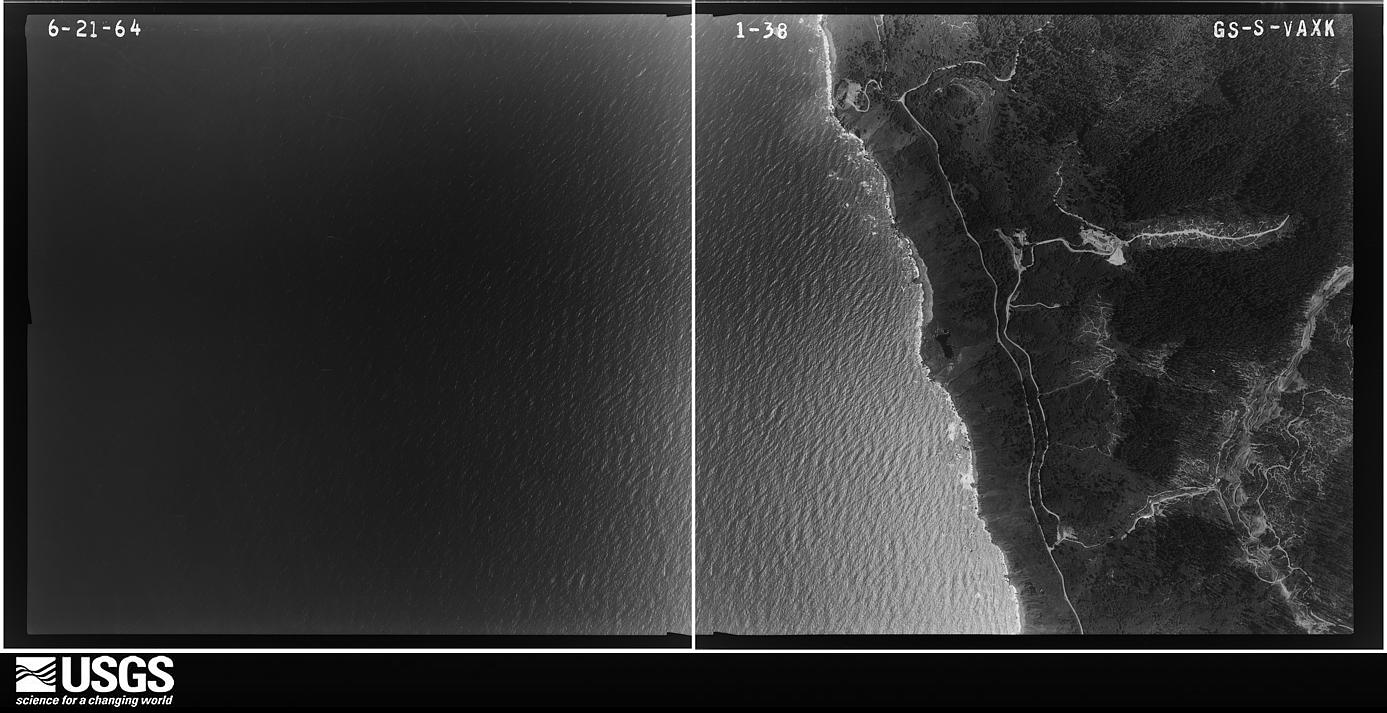 U.S. Geological Survey aerial photograph, 1964-06-01, scale 1:18000