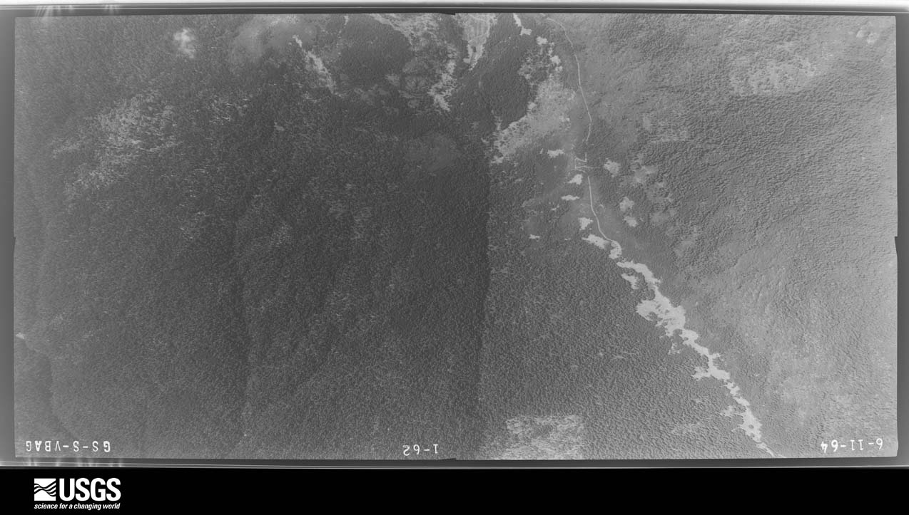 U.S. Geological Survey aerial photograph, 1964-06-19, scale 1:17000
