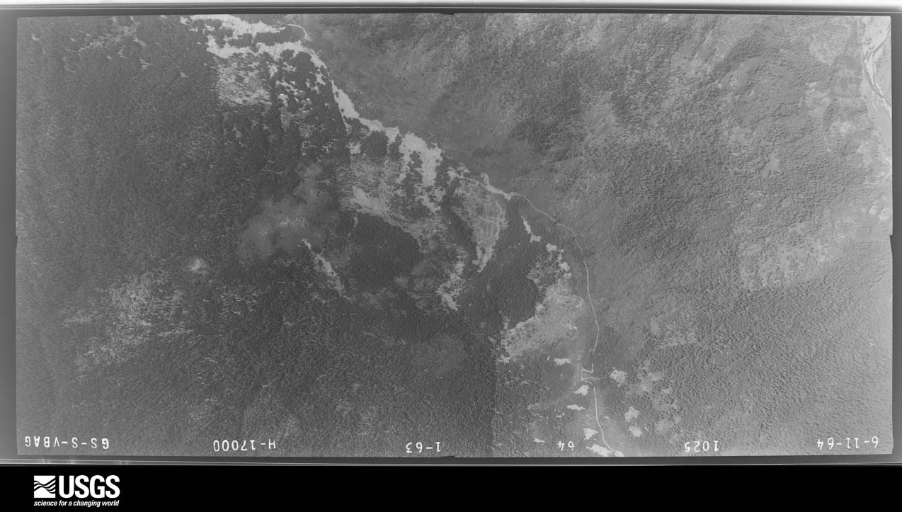 U.S. Geological Survey aerial photograph, 1964-06-19, scale 1:17000